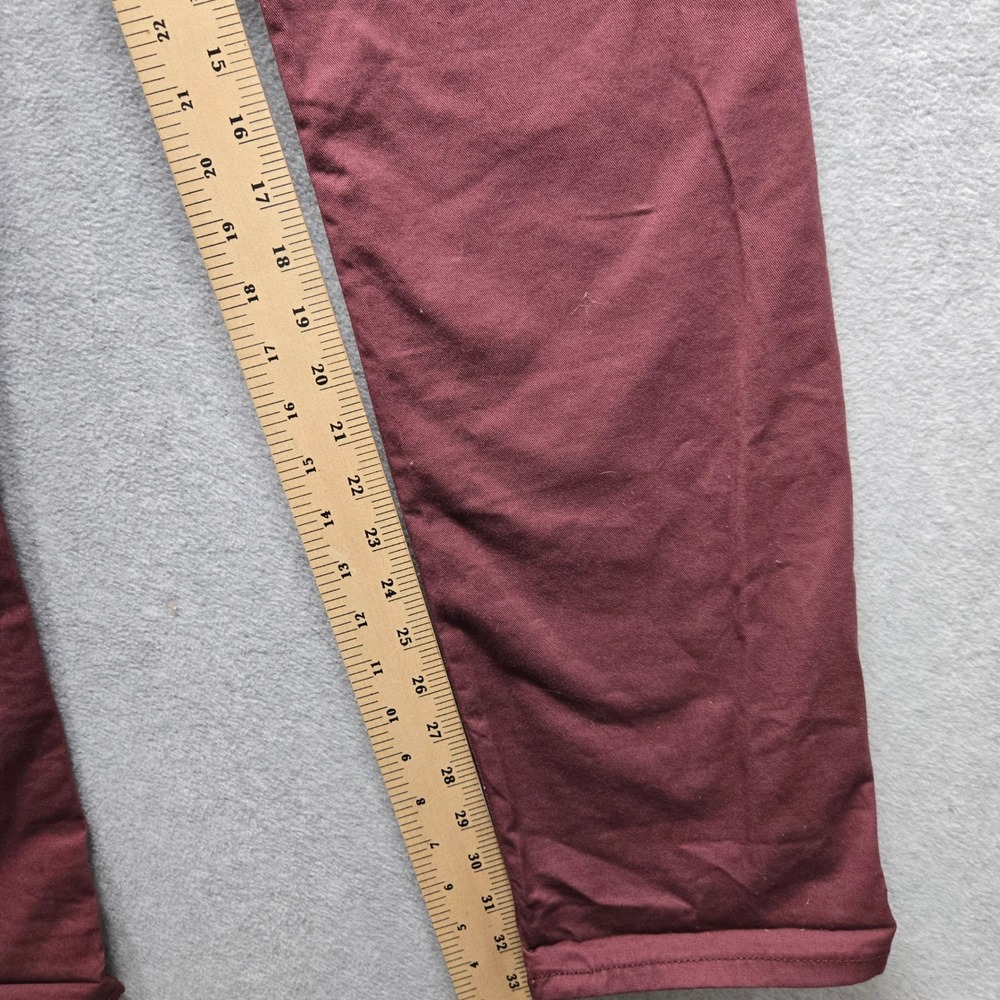 Levis Commuter 511 Slim Fit Pants Burgundy Maroon 3M Reflective 34x34 NEW - Picture 8 of 9